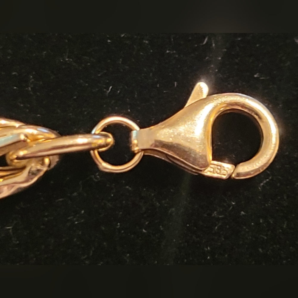 14KT YELLOW GOLD CUBAN BRACELET - Picture 6 of 9
